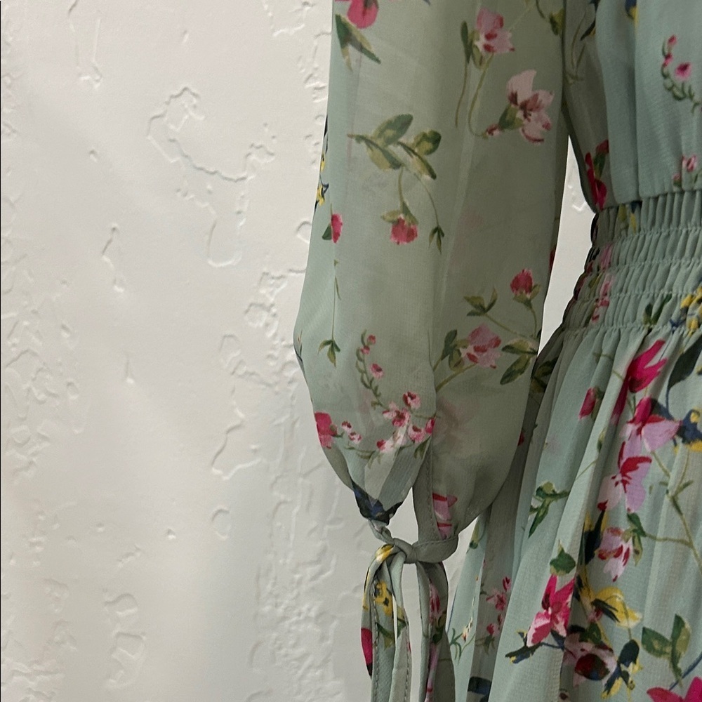 Taylor Green Floral Long Sleeve Dress  JT - Picture 5 of 7